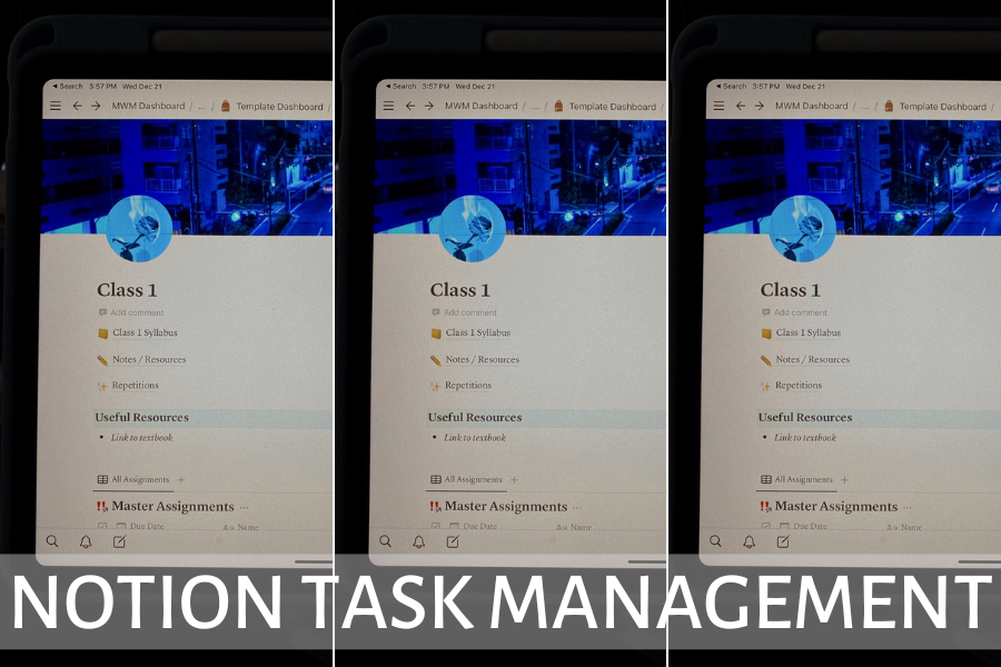 The Best Notion Task Management System For Students (FREE Template
